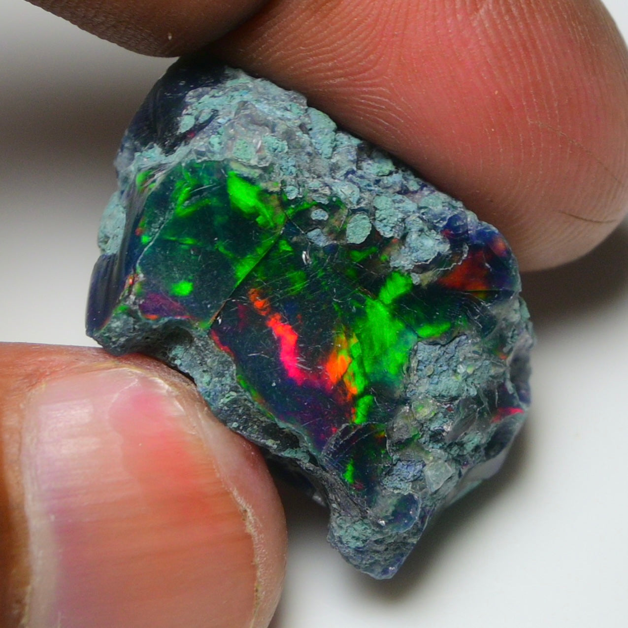 Rare Black Opal 28.25 Carats | Natural Black Ethiopian Opal Rough - Ready for Cutting & Jewelry!