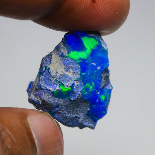 Rare Blue Opal 20.95 Carats | Natural Blue Ethiopian Opal Rough - Ready for Cutting & Jewelry!