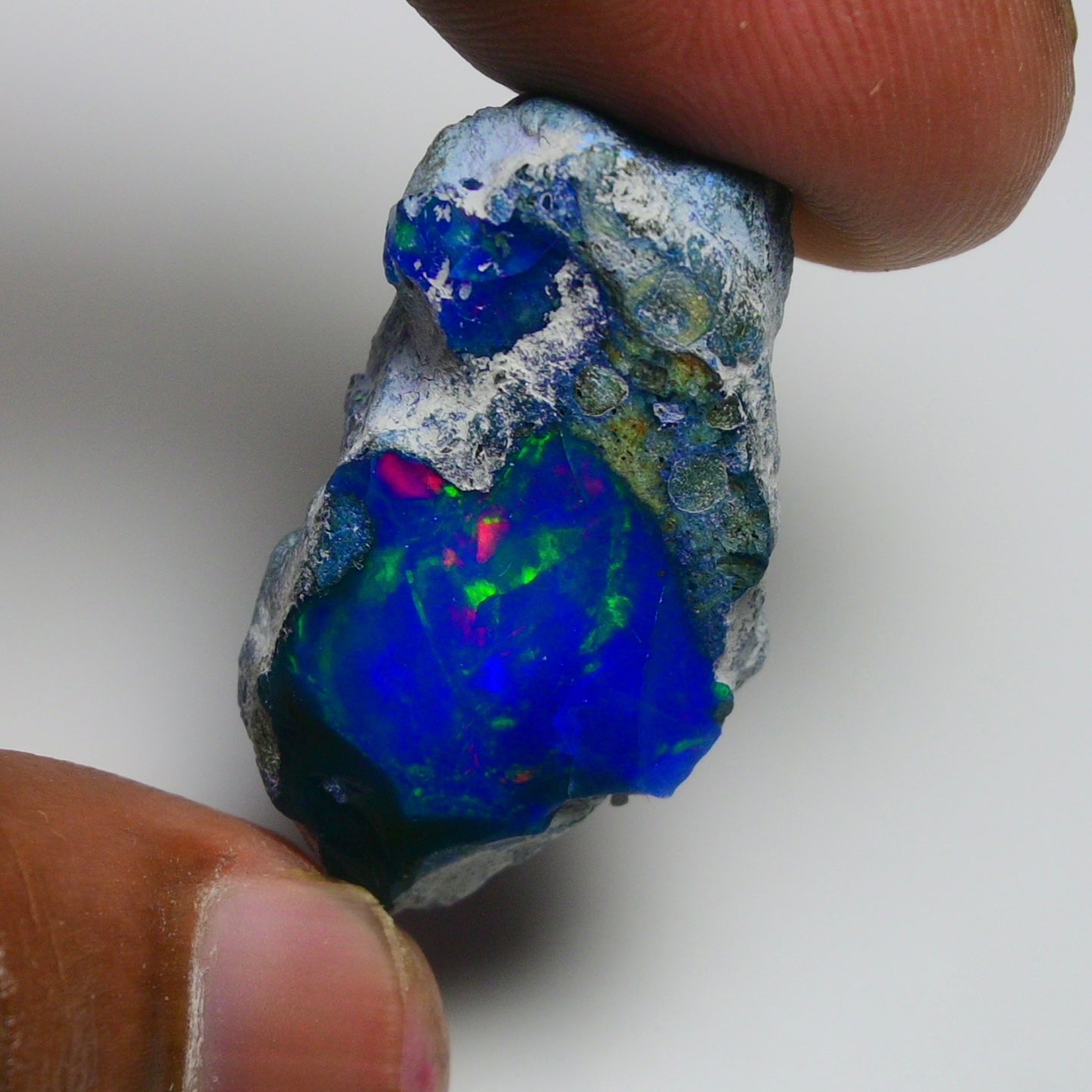 Rare Blue Opal 28.35 Carats | Natural Blue Ethiopian Opal Rough - Ready for Cutting & Jewelry!