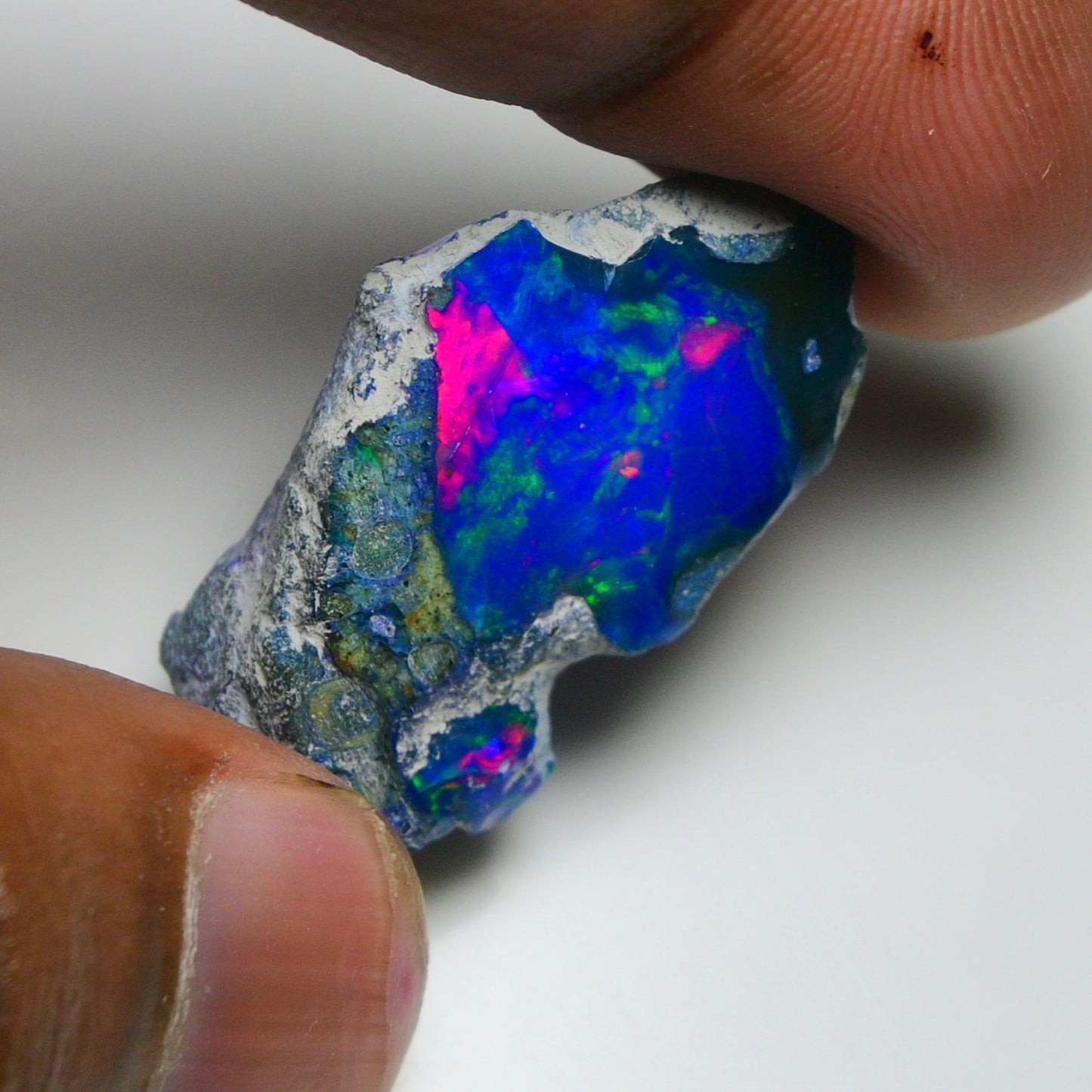 Rare Blue Opal 28.35 Carats | Natural Blue Ethiopian Opal Rough - Ready for Cutting & Jewelry!