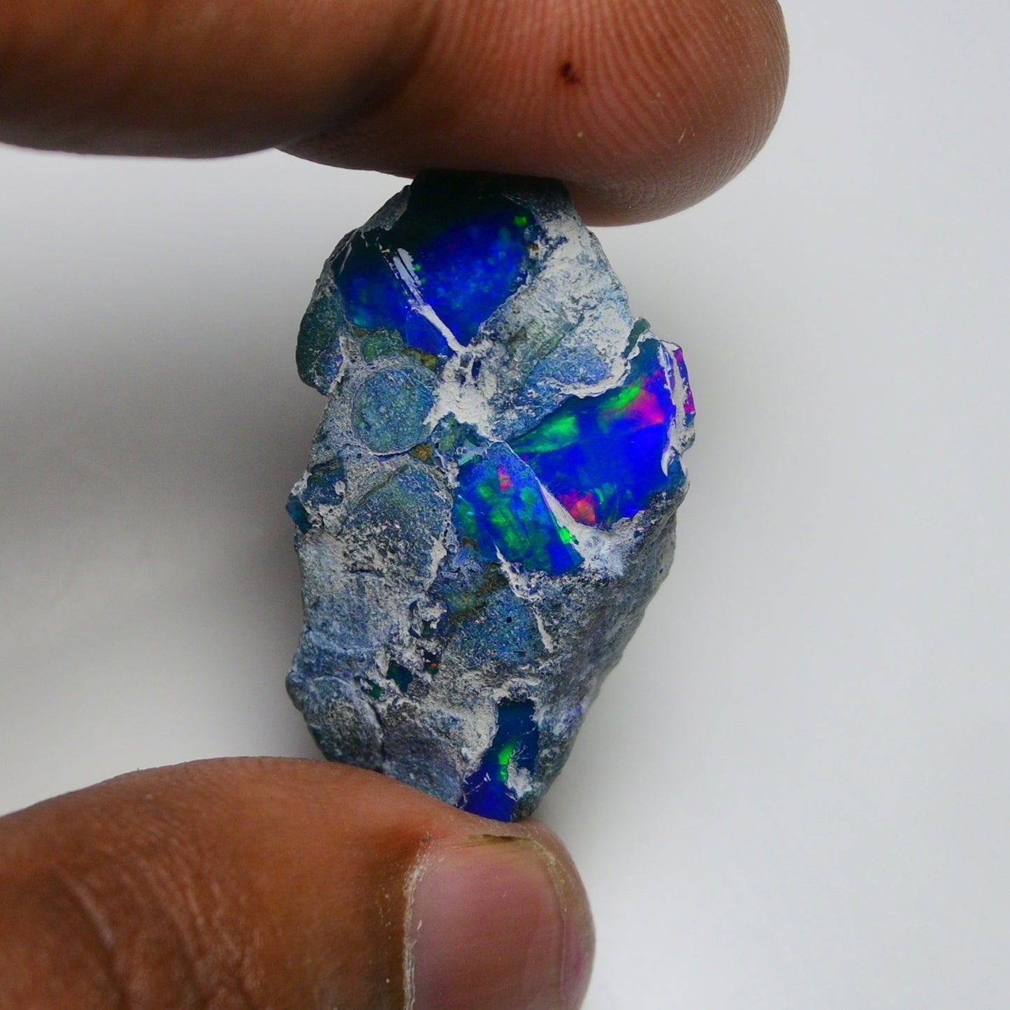 Rare Blue Opal 28.35 Carats | Natural Blue Ethiopian Opal Rough - Ready for Cutting & Jewelry!
