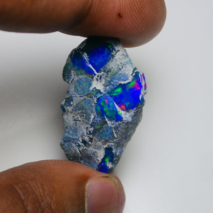 Rare Blue Opal 28.35 Carats | Natural Blue Ethiopian Opal Rough - Ready for Cutting & Jewelry!