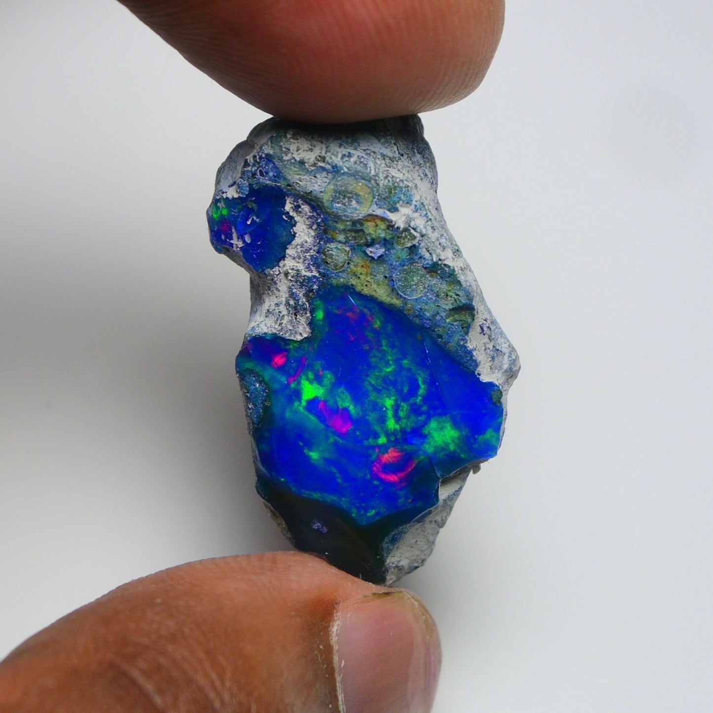 Rare Blue Opal 28.35 Carats | Natural Blue Ethiopian Opal Rough - Ready for Cutting & Jewelry!