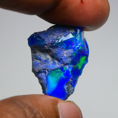 Rare Blue Opal 20.95 Carats | Natural Blue Ethiopian Opal Rough - Ready for Cutting & Jewelry!