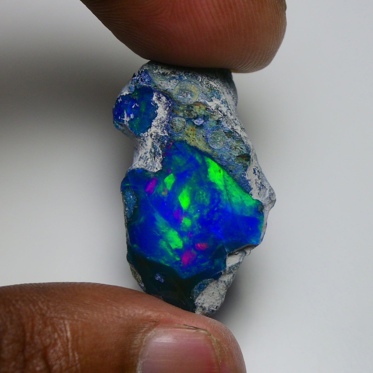Rare Blue Opal 28.35 Carats | Natural Blue Ethiopian Opal Rough - Ready for Cutting & Jewelry!