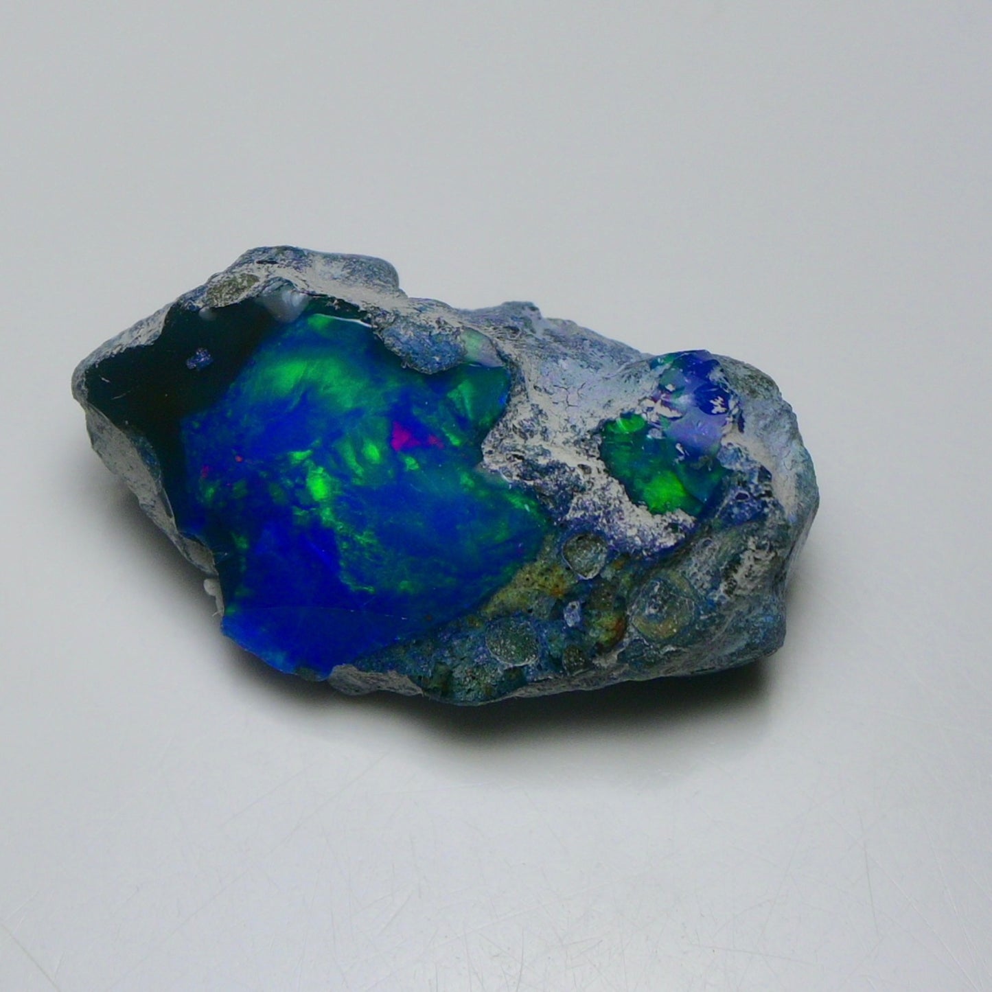 Rare Blue Opal 28.35 Carats | Natural Blue Ethiopian Opal Rough - Ready for Cutting & Jewelry!