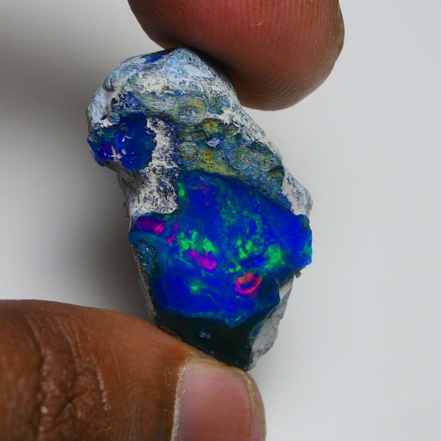 Rare Blue Opal 28.35 Carats | Natural Blue Ethiopian Opal Rough - Ready for Cutting & Jewelry!
