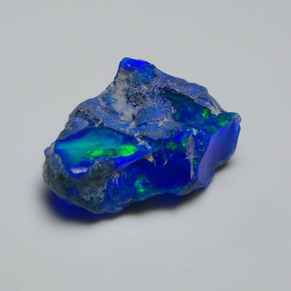 Rare Blue Opal 20.95 Carats | Natural Blue Ethiopian Opal Rough - Ready for Cutting & Jewelry!