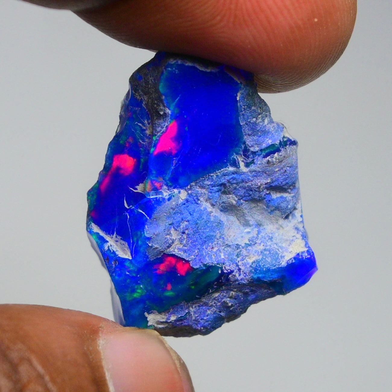 Rare Blue Opal 20.95 Carats | Natural Blue Ethiopian Opal Rough - Ready for Cutting & Jewelry!