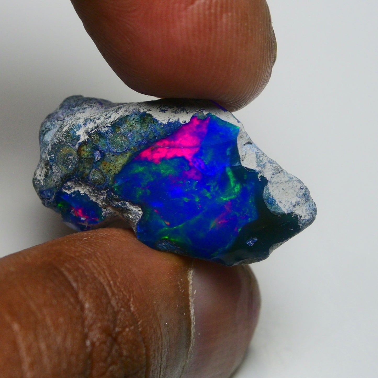 Rare Blue Opal 28.35 Carats | Natural Blue Ethiopian Opal Rough - Ready for Cutting & Jewelry!