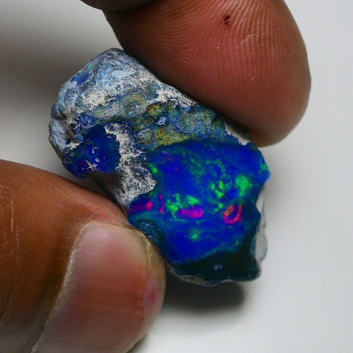 Rare Blue Opal 28.35 Carats | Natural Blue Ethiopian Opal Rough - Ready for Cutting & Jewelry!