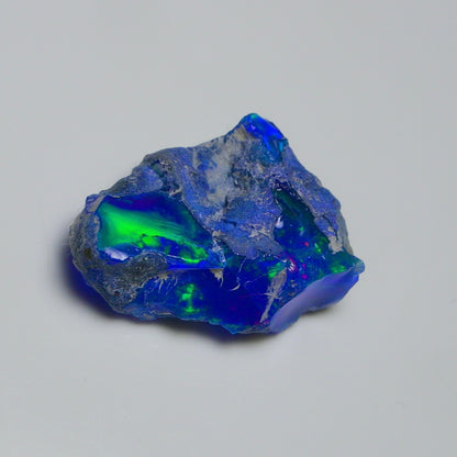 Rare Blue Opal 20.95 Carats | Natural Blue Ethiopian Opal Rough - Ready for Cutting & Jewelry!