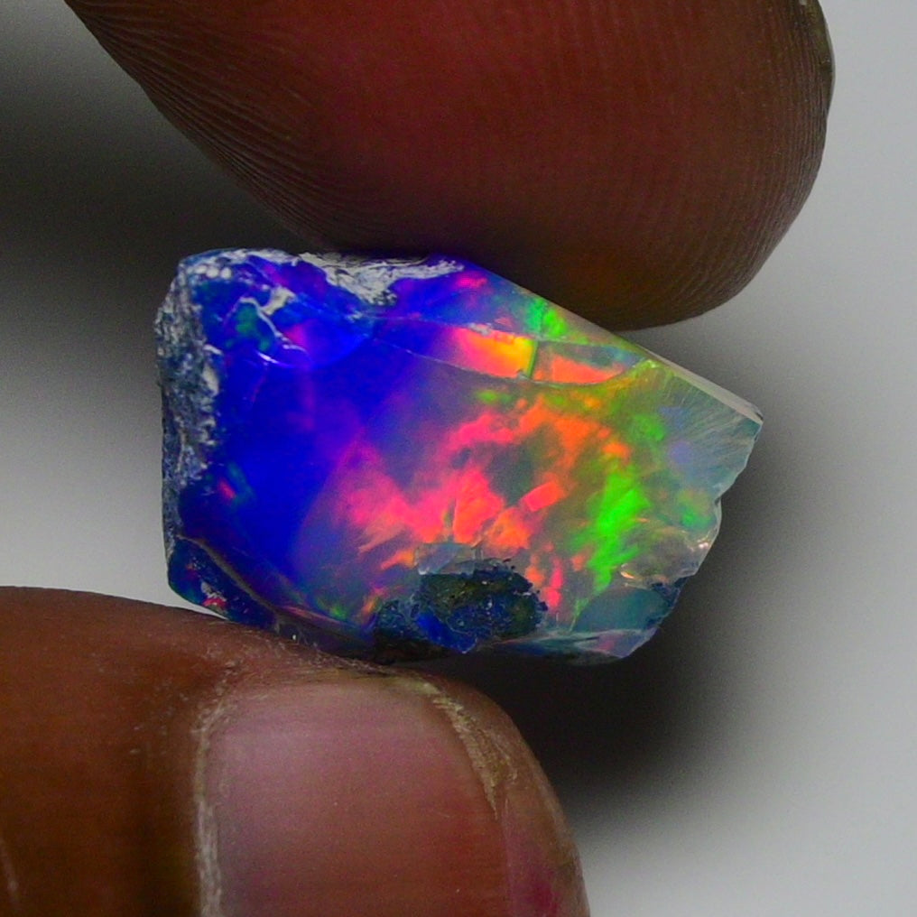Rare Blue Opal 13.55 Carats | Natural Blue Ethiopian Opal Rough - Ready for Cutting & Jewelry!