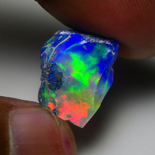 Rare Blue Opal 13.55 Carats | Natural Blue Ethiopian Opal Rough - Ready for Cutting & Jewelry!