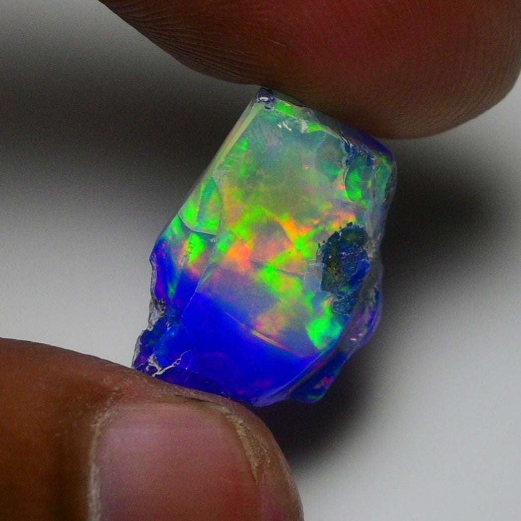 Rare Blue Opal 13.55 Carats | Natural Blue Ethiopian Opal Rough - Ready for Cutting & Jewelry!