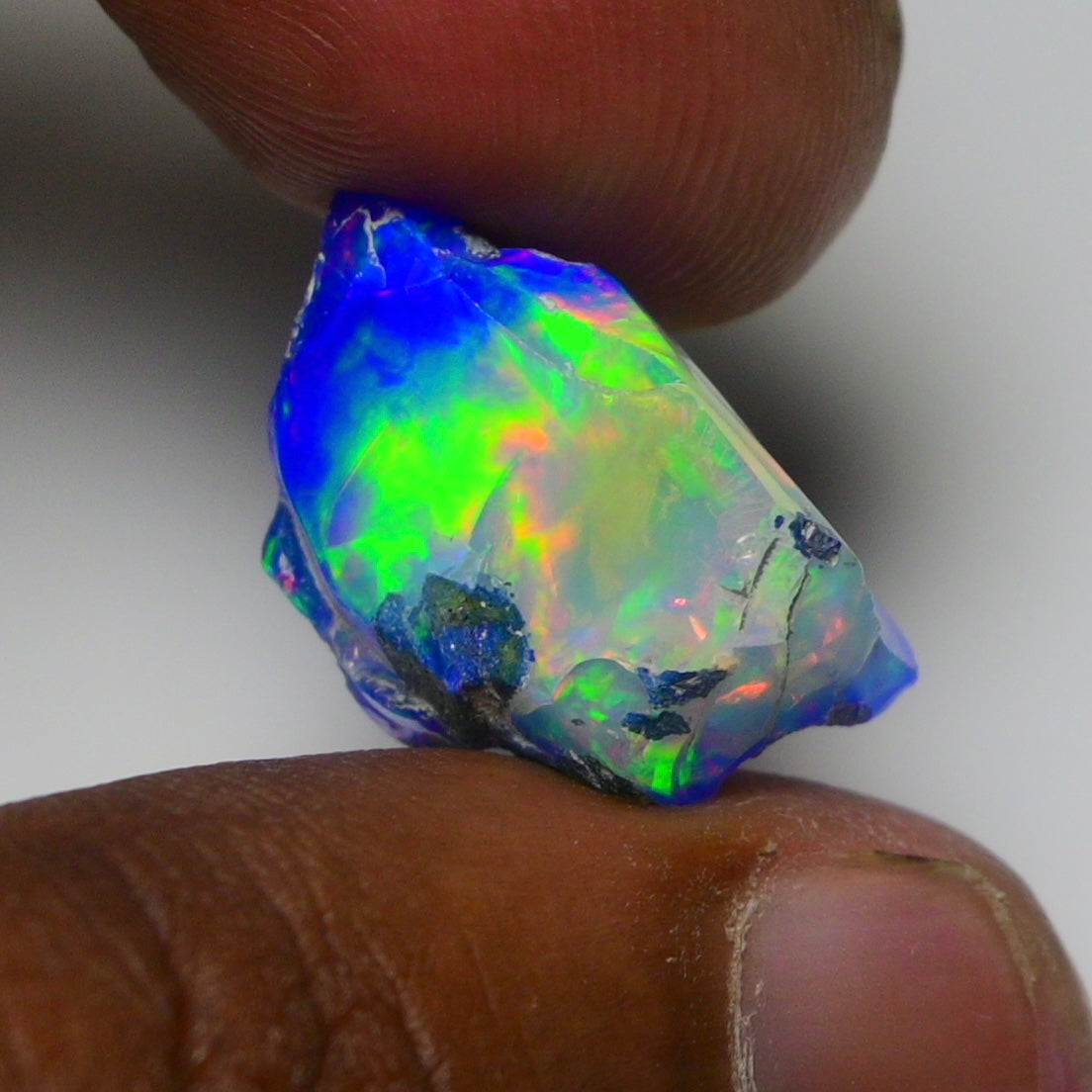 Rare Blue Opal 13.55 Carats | Natural Blue Ethiopian Opal Rough - Ready for Cutting & Jewelry!