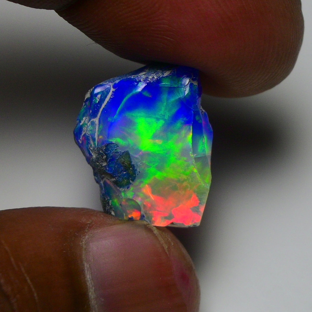 Rare Blue Opal 13.55 Carats | Natural Blue Ethiopian Opal Rough - Ready for Cutting & Jewelry!