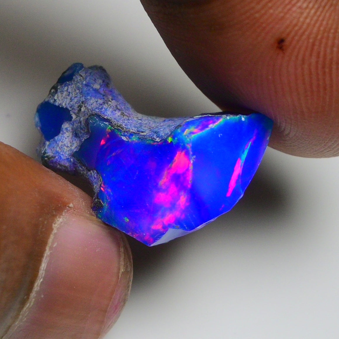 Rare Blue Opal 13.85 Carats | Natural Blue Ethiopian Opal Rough - Ready for Cutting & Jewelry!