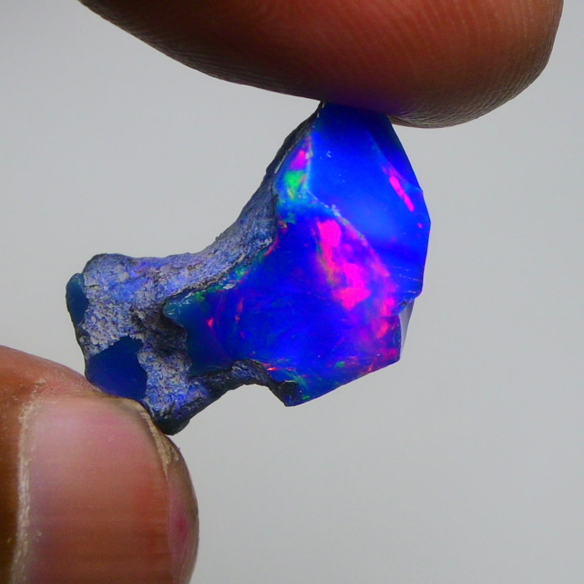 Rare Blue Opal 13.85 Carats | Natural Blue Ethiopian Opal Rough - Ready for Cutting & Jewelry!