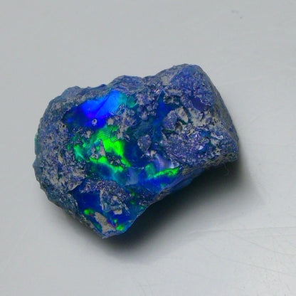 Rare Blue Opal 12.05 Carats | Natural Blue Ethiopian Opal Rough - Ready for Cutting & Jewelry!