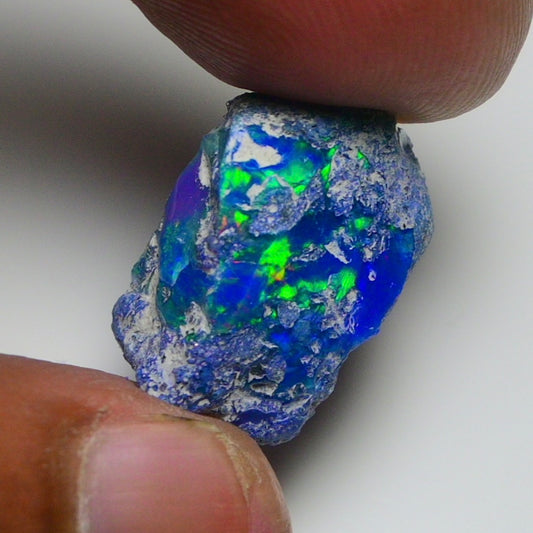 Rare Blue Opal 12.05 Carats | Natural Blue Ethiopian Opal Rough - Ready for Cutting & Jewelry!