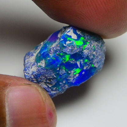 Rare Blue Opal 12.05 Carats | Natural Blue Ethiopian Opal Rough - Ready for Cutting & Jewelry!