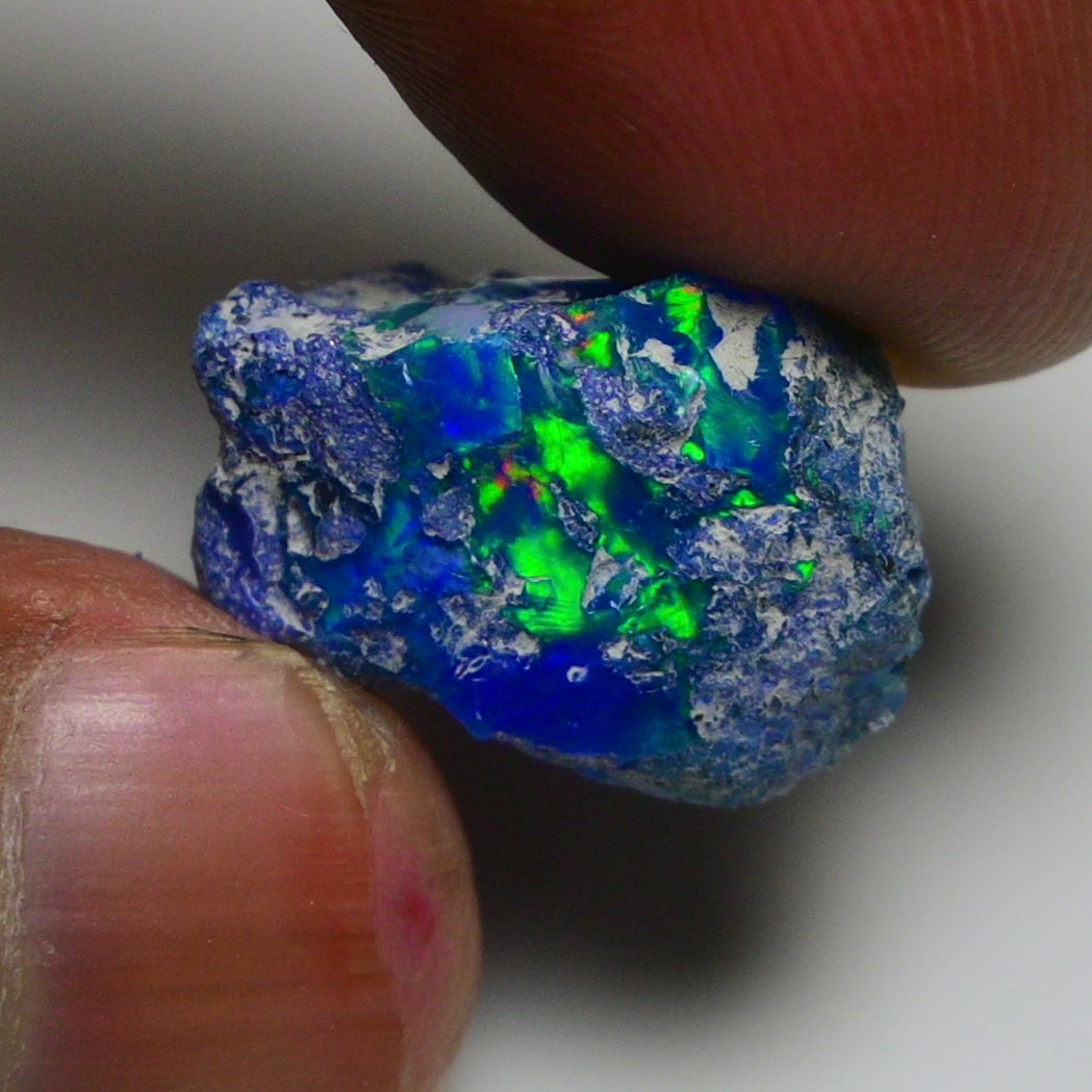 Rare Blue Opal 12.05 Carats | Natural Blue Ethiopian Opal Rough - Ready for Cutting & Jewelry!
