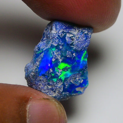 Rare Blue Opal 12.05 Carats | Natural Blue Ethiopian Opal Rough - Ready for Cutting & Jewelry!