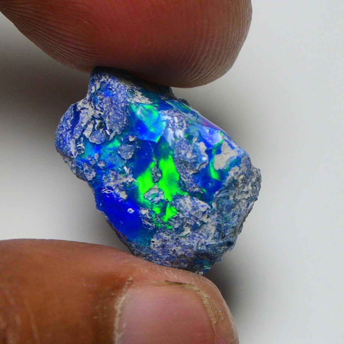 Rare Blue Opal 12.05 Carats | Natural Blue Ethiopian Opal Rough - Ready for Cutting & Jewelry!