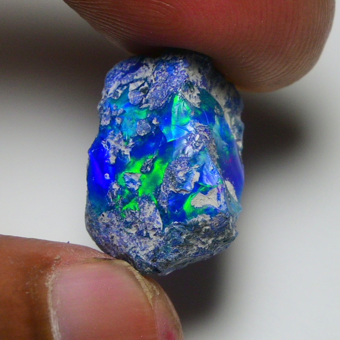 Rare Blue Opal 12.05 Carats | Natural Blue Ethiopian Opal Rough - Ready for Cutting & Jewelry!