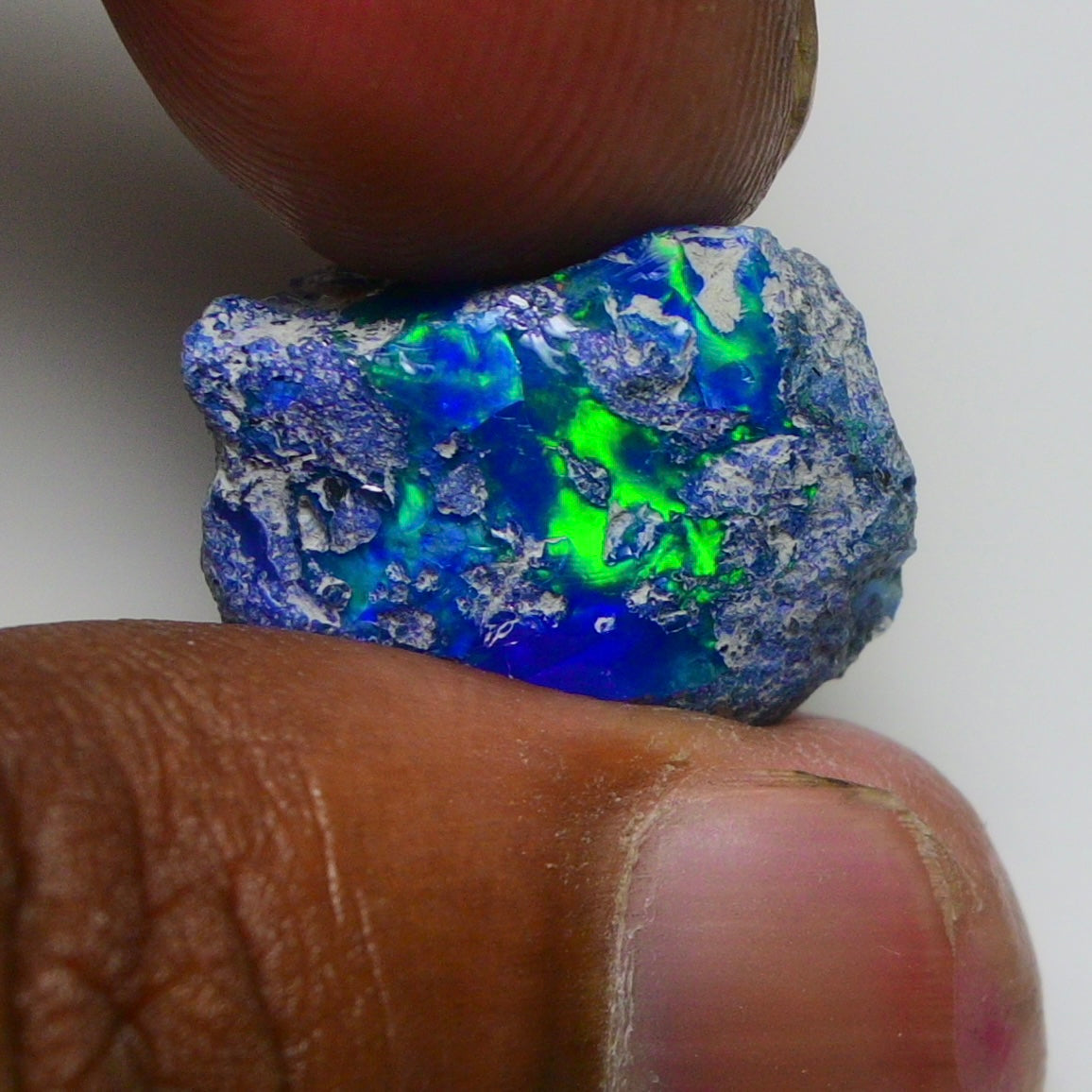 Rare Blue Opal 12.05 Carats | Natural Blue Ethiopian Opal Rough - Ready for Cutting & Jewelry!