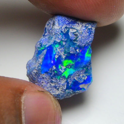 Rare Blue Opal 12.05 Carats | Natural Blue Ethiopian Opal Rough - Ready for Cutting & Jewelry!