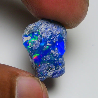 Rare Blue Opal 12.05 Carats | Natural Blue Ethiopian Opal Rough - Ready for Cutting & Jewelry!