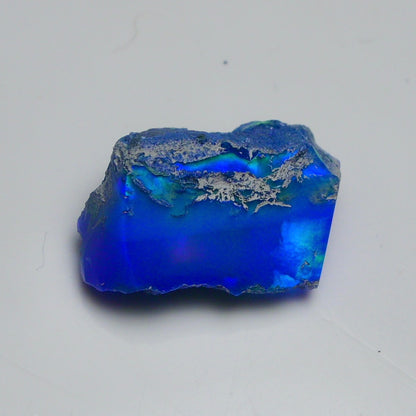 Rare Blue Opal 13.75 Carats | Natural Blue Ethiopian Opal Rough - Ready for Cutting & Jewelry!