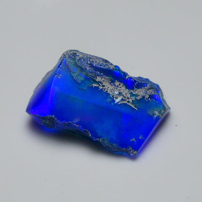 Rare Blue Opal 13.75 Carats | Natural Blue Ethiopian Opal Rough - Ready for Cutting & Jewelry!