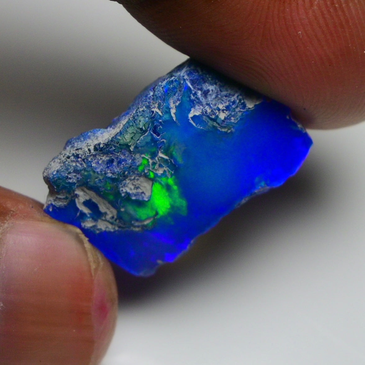 Rare Blue Opal 13.75 Carats | Natural Blue Ethiopian Opal Rough - Ready for Cutting & Jewelry!