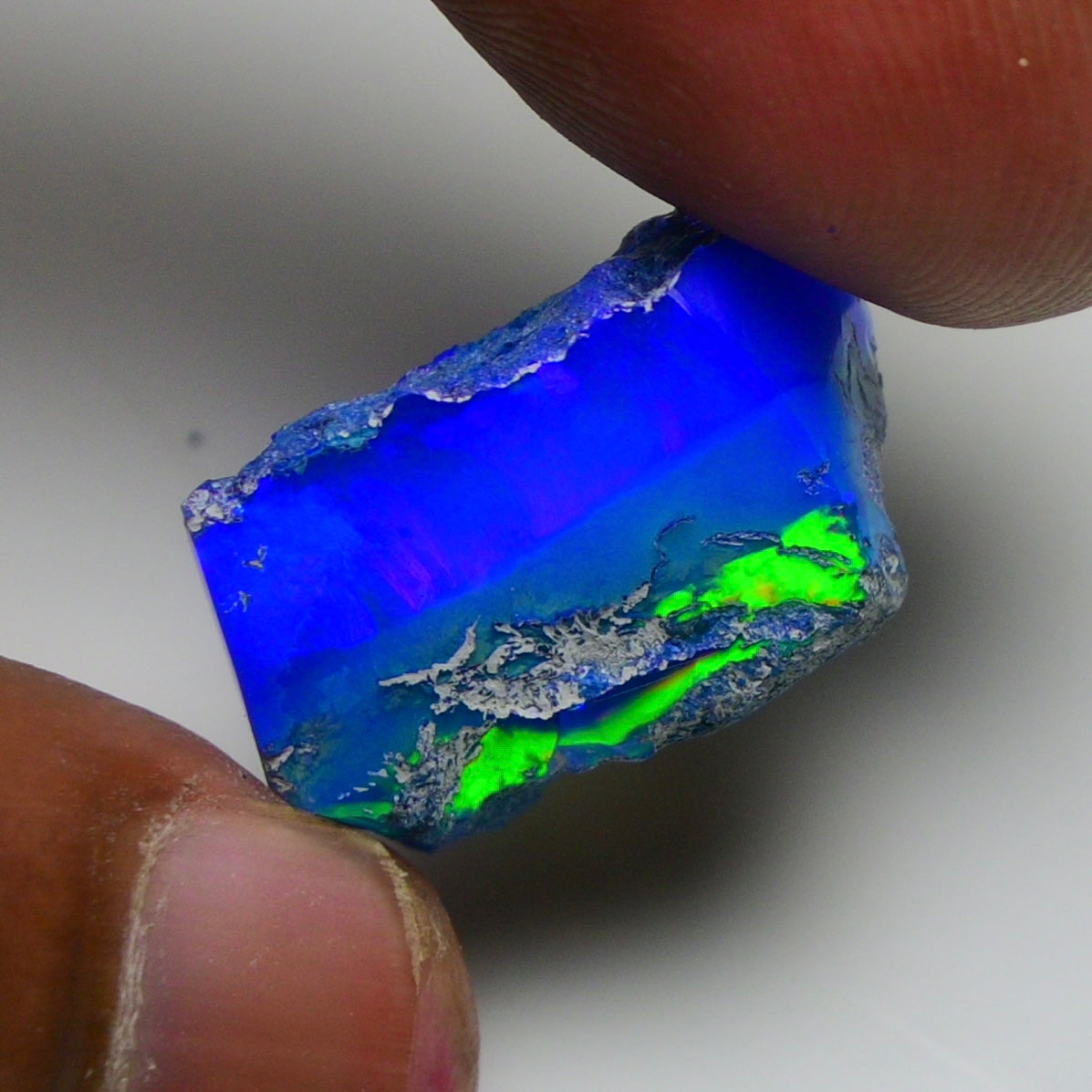 Rare Blue Opal 13.75 Carats | Natural Blue Ethiopian Opal Rough - Ready for Cutting & Jewelry!