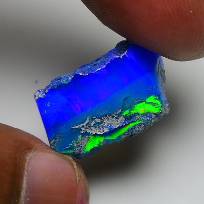 Rare Blue Opal 13.75 Carats | Natural Blue Ethiopian Opal Rough - Ready for Cutting & Jewelry!