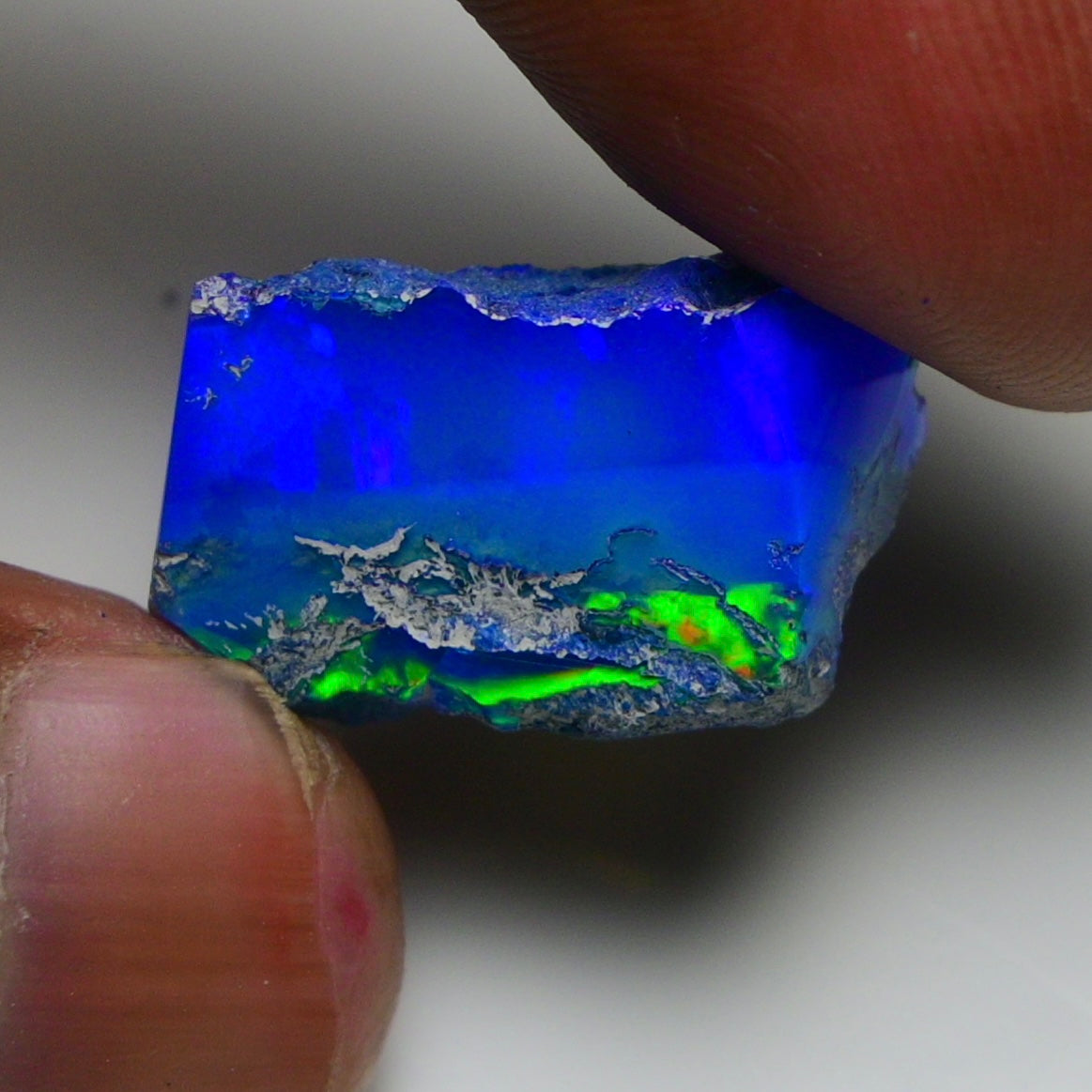 Rare Blue Opal 13.75 Carats | Natural Blue Ethiopian Opal Rough - Ready for Cutting & Jewelry!