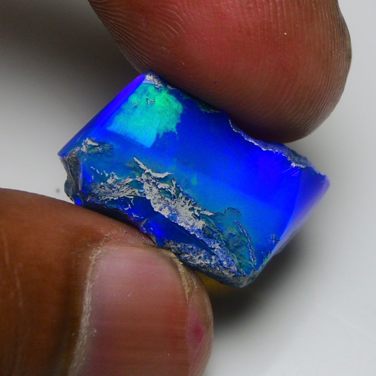 Rare Blue Opal 13.75 Carats | Natural Blue Ethiopian Opal Rough - Ready for Cutting & Jewelry!