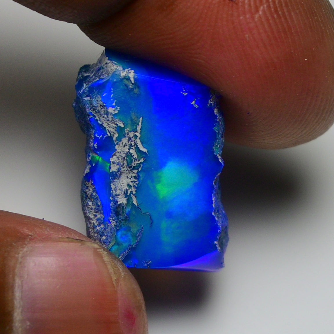 Rare Blue Opal 13.75 Carats | Natural Blue Ethiopian Opal Rough - Ready for Cutting & Jewelry!
