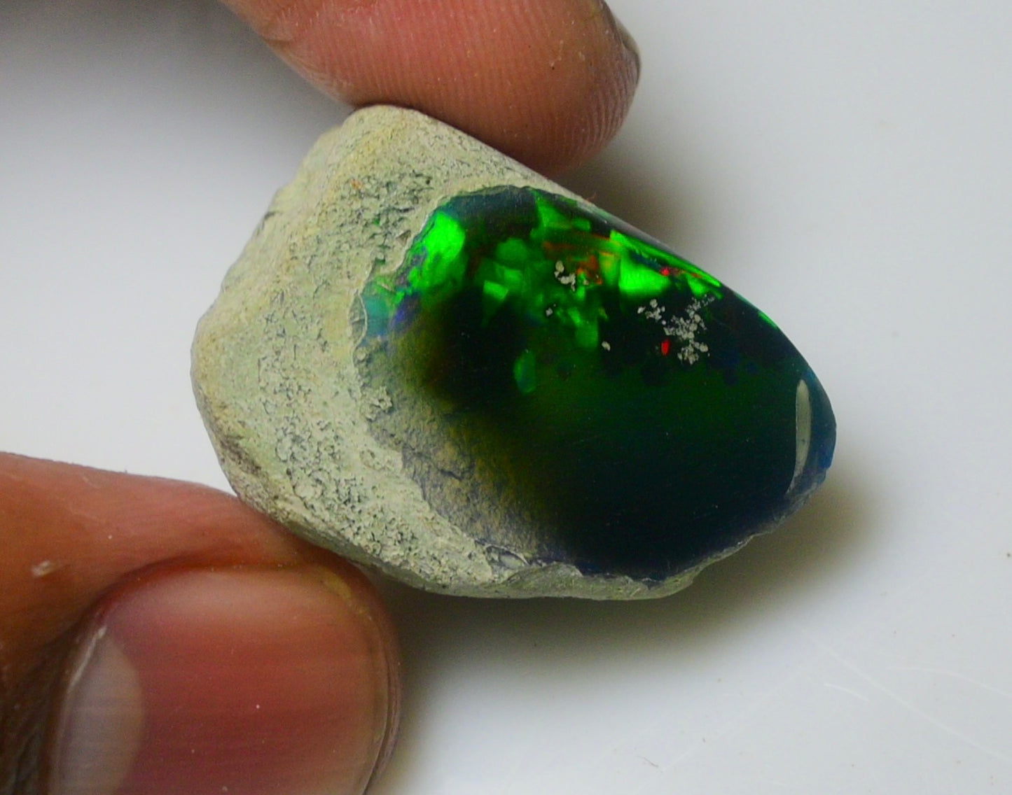 Black Opal Rough 29.70 Carats | Natural Ethiopian Opal Rough - Ready for Cutting & Jewelry | AAA Grade Opal Raw