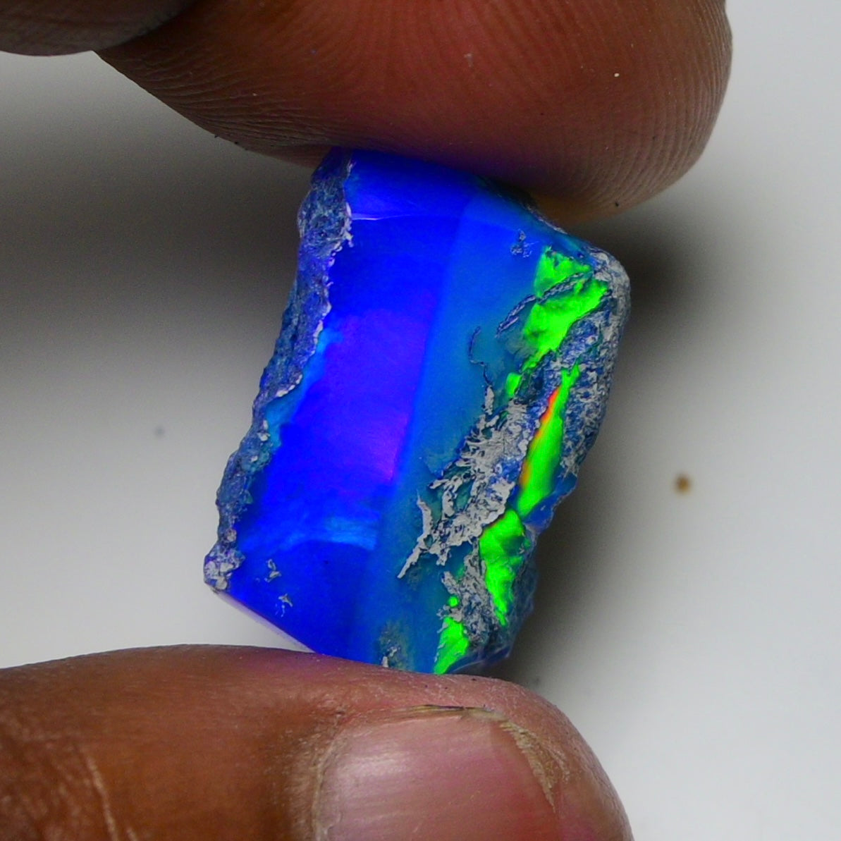Rare Blue Opal 13.75 Carats | Natural Blue Ethiopian Opal Rough - Ready for Cutting & Jewelry!