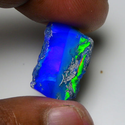 Rare Blue Opal 13.75 Carats | Natural Blue Ethiopian Opal Rough - Ready for Cutting & Jewelry!