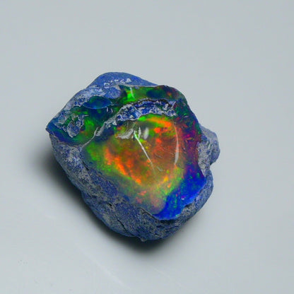 Rare Blue Opal 34.00 Carats | Natural Blue Ethiopian Opal Rough - Ready for Cutting & Jewelry!