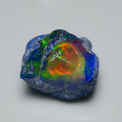 Rare Blue Opal 34.00 Carats | Natural Blue Ethiopian Opal Rough - Ready for Cutting & Jewelry!