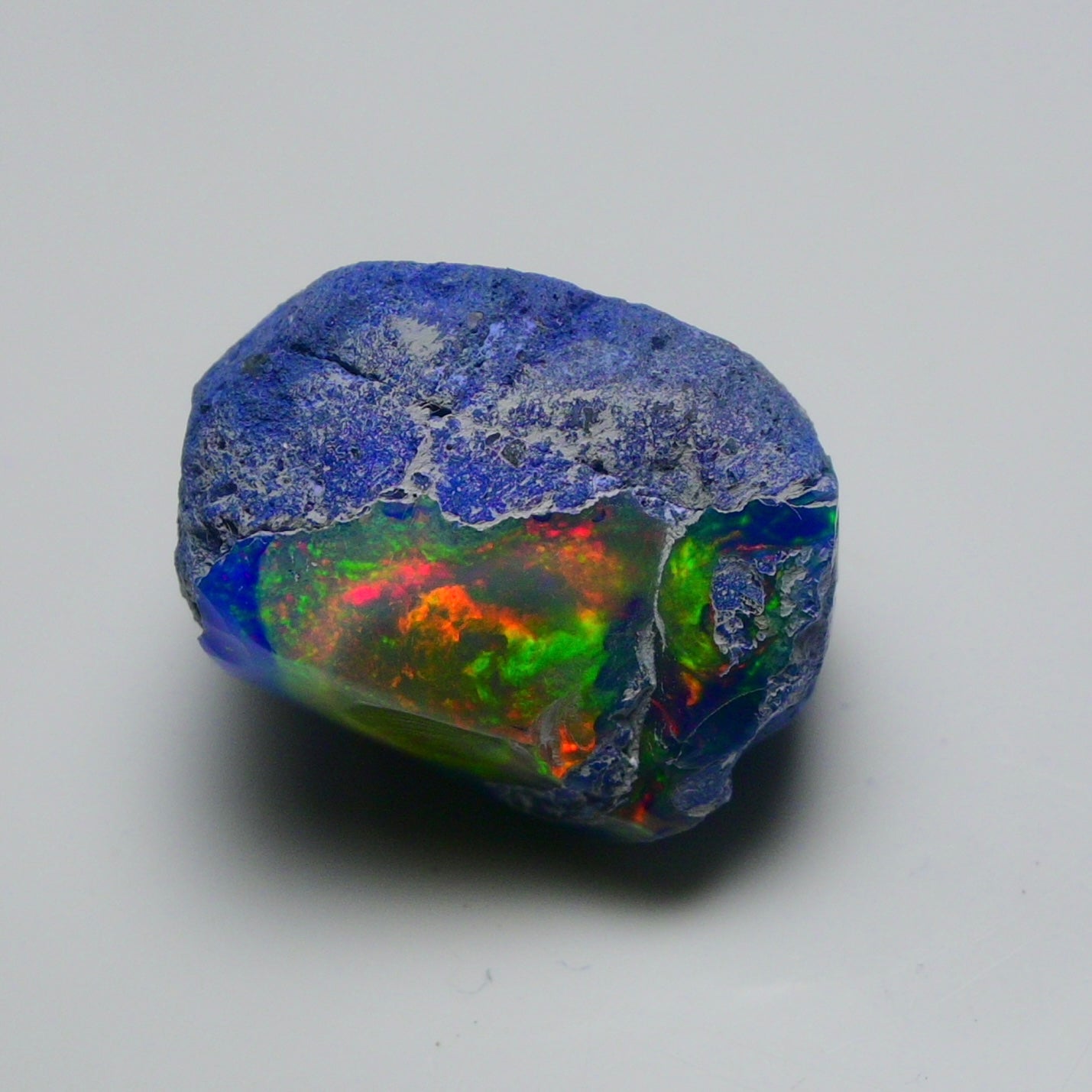Rare Blue Opal 34.00 Carats | Natural Blue Ethiopian Opal Rough - Ready for Cutting & Jewelry!