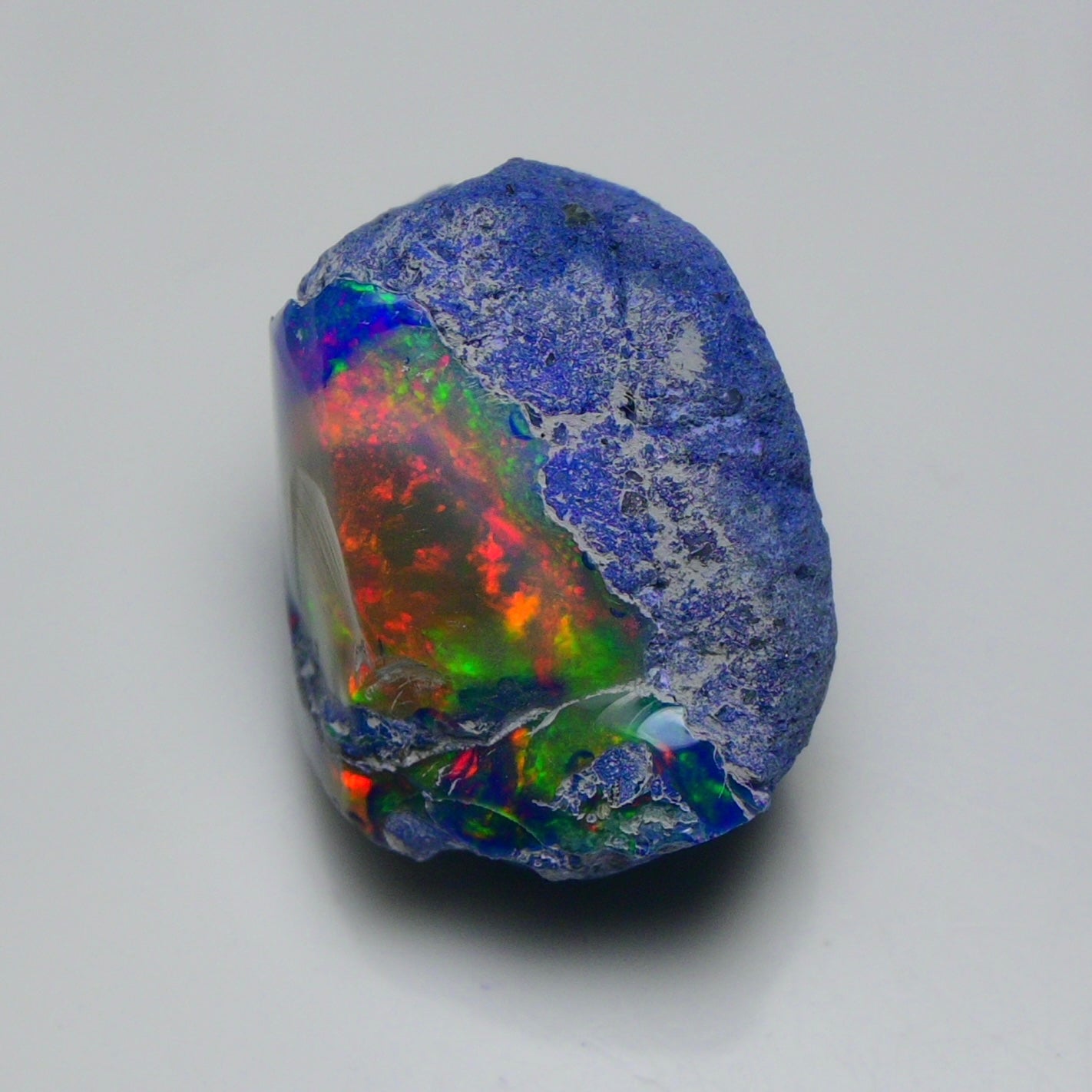 Rare Blue Opal 34.00 Carats | Natural Blue Ethiopian Opal Rough - Ready for Cutting & Jewelry!