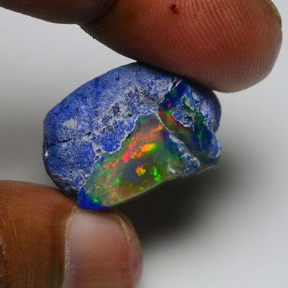 Rare Blue Opal 34.00 Carats | Natural Blue Ethiopian Opal Rough - Ready for Cutting & Jewelry!