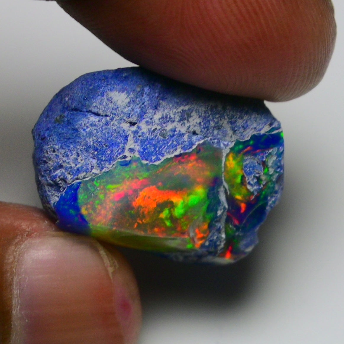 Rare Blue Opal 34.00 Carats | Natural Blue Ethiopian Opal Rough - Ready for Cutting & Jewelry!
